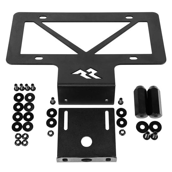 Load image into Gallery viewer, Rugged Ridge 11585.25 License Plate Relocation Bracket for 18-24 Jeep Wrangler JL
