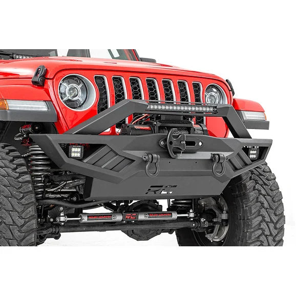 Load image into Gallery viewer, Rough Country 10645A Full-Width Off-Road Front Bumper for 18-24 Jeep Wrangler JL &amp; 20-24 Gladiator JT
