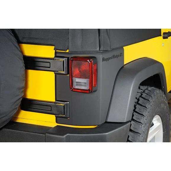 Load image into Gallery viewer, Rugged Ridge 11651.07 Rear Corner Body Armor Kit for 07-18 Jeep Wrangler JK 2 Door
