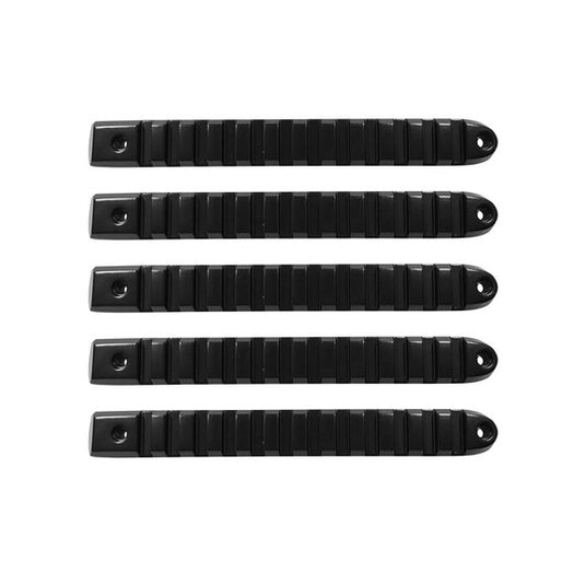 DV8 Offroad Rail Door & Tailgate Handle Inserts for 07-18 Jeep Wrangler Unlimited JK 4 Door