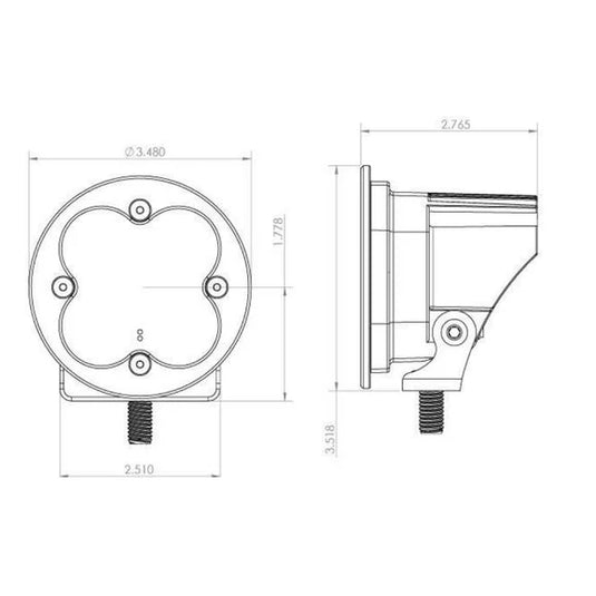 Baja Designs Squadron-R Sport Wide Cornering Beam LED Lights