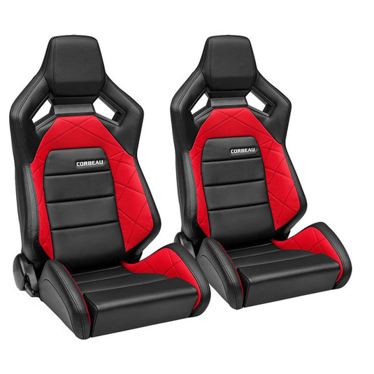 Corbeau Sportline RRX Reclining Seat Pair for 76-18 Jeep CJ-7, Wrangler YJ, TJ, JK & Unlimited