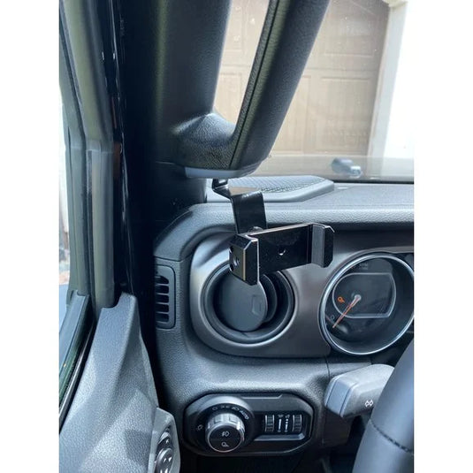 Overtread Grab Handle Phone Mount for 18-23 Jeep Wrangler JL and Gladiator JT