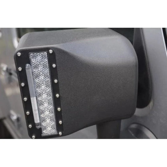 DV8 Offroad BCME27W3W LED Mirror Housing with Turn Signals for '07-18 Jeep Wrangler JK