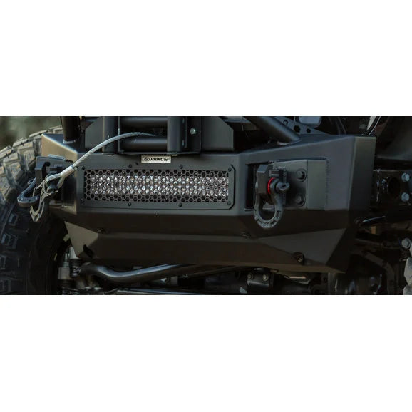 Load image into Gallery viewer, Go Rhino 332100T Rockline Front Bumper Skid Plate for 18-22 Jeep Wrangler JL Unlimited and Gladiator JT with Go Rhino Rockline Front Bumper
