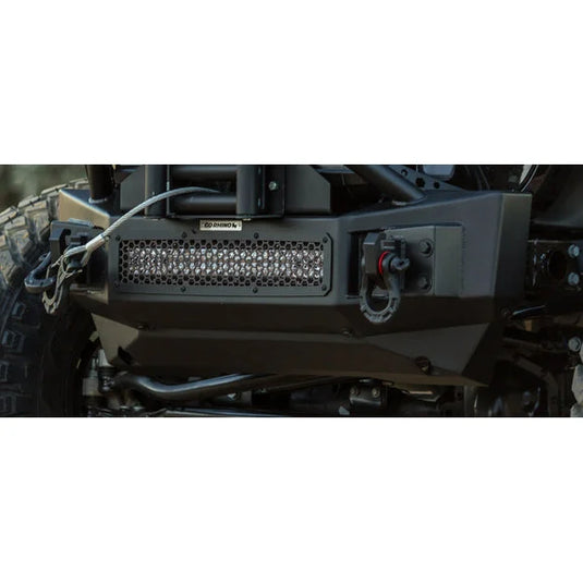 Go Rhino 332100T Rockline Front Bumper Skid Plate for 18-22 Jeep Wrangler JL Unlimited and Gladiator JT with Go Rhino Rockline Front Bumper