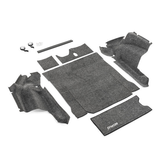 Bedrug Premium Carpeted Rear Cargo Liners for 18-24 Jeep Wrangler JL Unlimited