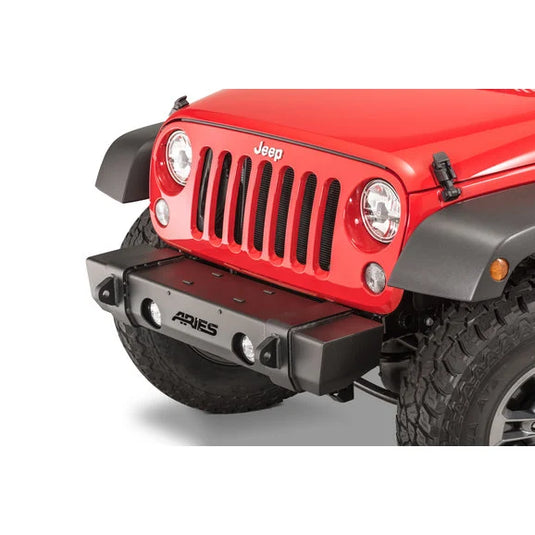 Aries 2156000 TrailCrusher Front Bumper for 07-18 Jeep Wrangler JK