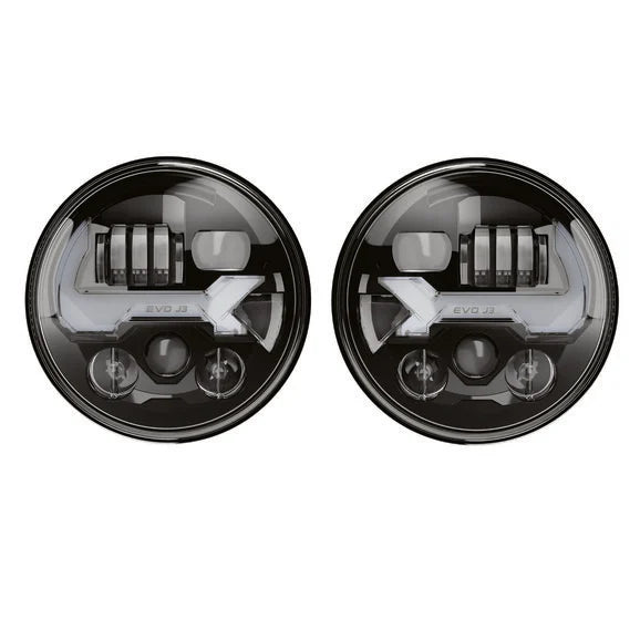 Load image into Gallery viewer, J.W. Speaker 8700 EVO J3 LED Headlights for 07-18 Jeep Wrangler JK
