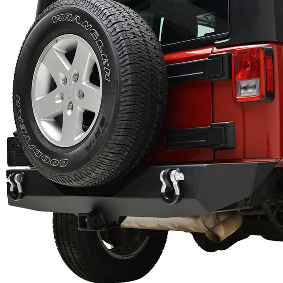 Load image into Gallery viewer, Paramount Automotive 51-0310 Heavy Duty Rock Crawler Rear Bumper for 07-18 Jeep Wrangler JK
