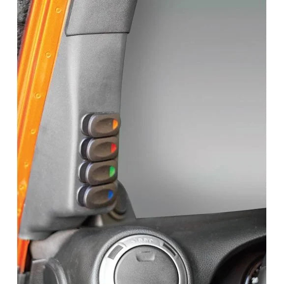 Load image into Gallery viewer, Rugged Ridge 17235.86 A-Pillar Switch Pod with Switches for 07-10 Jeep Wrangler JK
