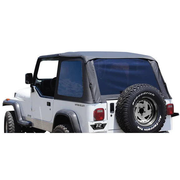 Rampage Products 109435 Trail Top Soft Top with Tinted Windows in Black Diamond for 92-95 Jeep Wrangler YJ