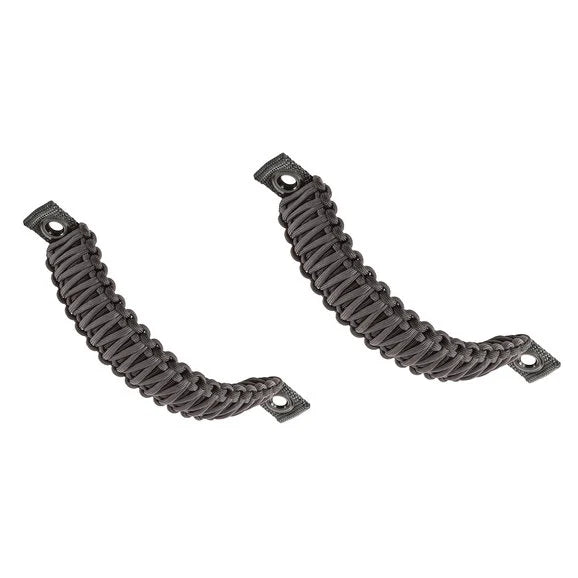 Bartact Paracord Rear Roll Bar Grab Handles for 07-18 Jeep Wrangler Unlimited JK 4 Door