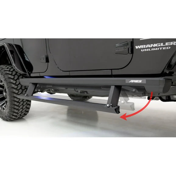 Load image into Gallery viewer, Aries ActionTrac Powered Running Boards for 07-18 Jeep Wrangler Unlimited JK
