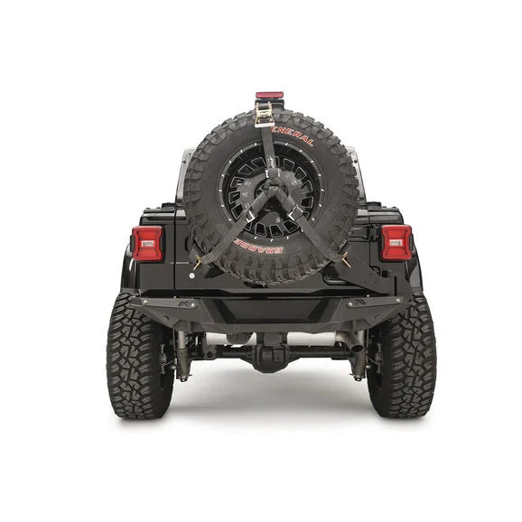 Fab Fours JL2070-1 Slant Back Tire Carrier for 18-24 Jeep Wrangler JL