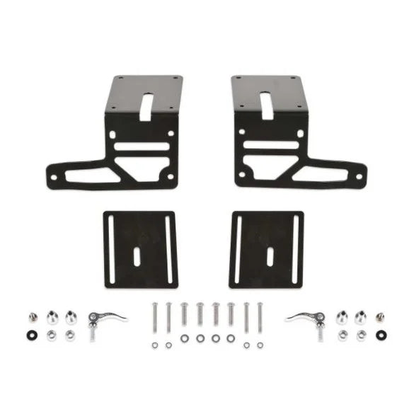 Fabtech Cowl Light Mount Brackets for 18-22 Jeep Wrangler JL & Gladiator JT