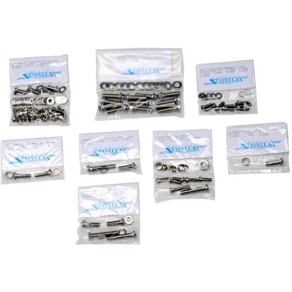 Totally Stainless 6-3575 Button Head Engine Bolt Kit for 81-89 CJ-5, CJ-7 & CJ-8 with 258c.i. Engine & Metal Valve Cover