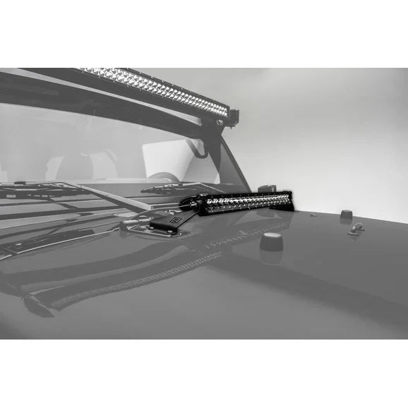 Load image into Gallery viewer, ZROADZ Z344811-KIT Hood Hinge LED Kit with 20&quot; Light Bar for 07-18 Jeep Wrangler JK
