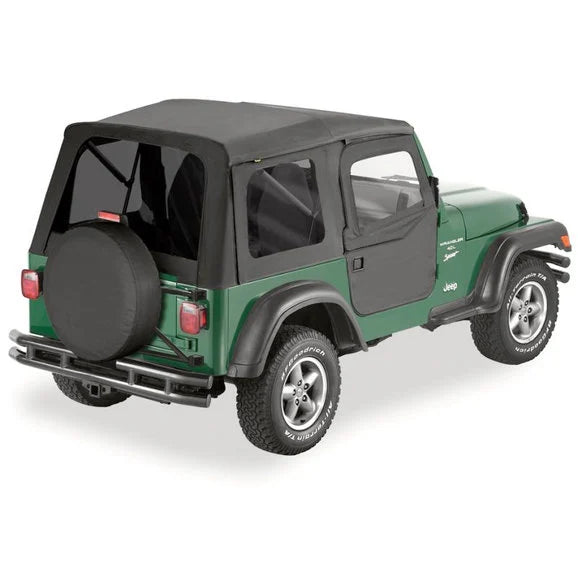 Bestop Supertop Soft Top with Tinted Windows and 2-Piece Doors for 97-06 Jeep Wrangler TJ