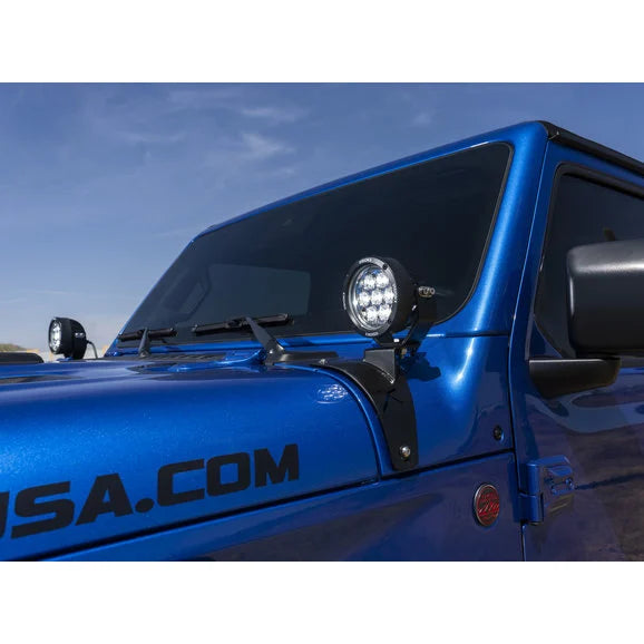 Load image into Gallery viewer, Vision X 5544180 A-Pillar Cowl Light Mounts for 18-24 Jeep Wrangler JL &amp; Gladiator JT
