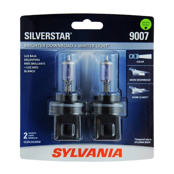 Sylvania 9007ST.BP2 #9007 SilverStar Halogen Headlight Bulb 2 Pack