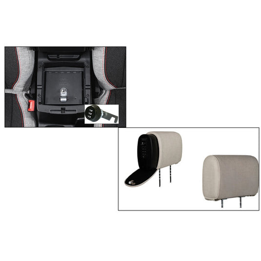 Tuffy Security Console Insert with Headrest Safe Slide for 18-24 Jeep Wrangler JL & Gladiator JT