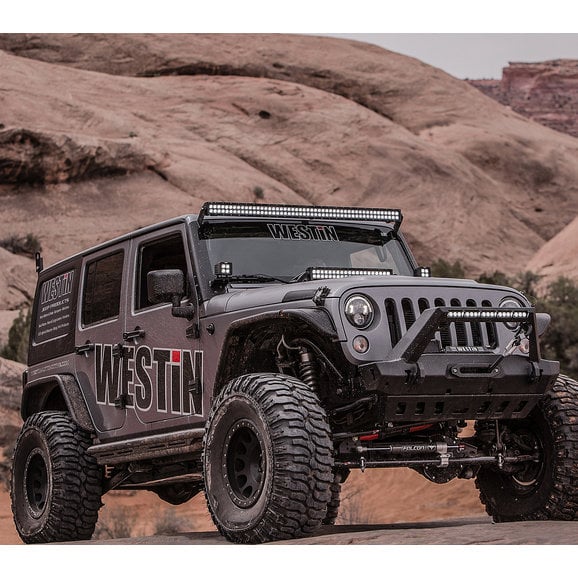 Load image into Gallery viewer, Westin 42-6015 Triple Tube Rock Rails for 07-18 Jeep Wrangler JK Unlimited 4-Door
