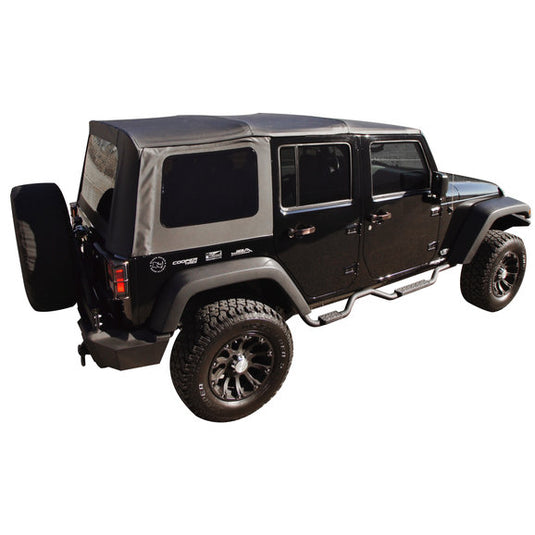 Rampage Products 99835 Replacement Soft Top with Tinted Windows in Black Diamond for 07-09 Jeep Wrangler Unlimited JK 4 Door