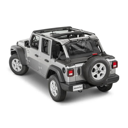 MasterTop Wind Stopper & Tonneau Cover Combo Kit for 18-23 Jeep Wrangler JL Unlimited