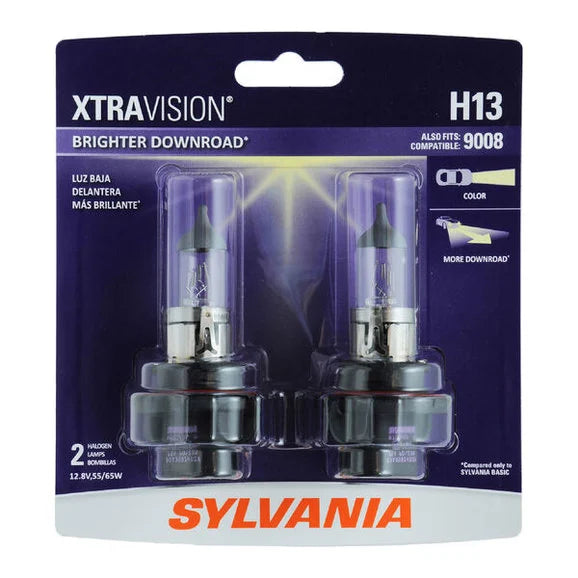 Load image into Gallery viewer, Sylvania H13XV.BP2 #H13 XtraVision Halogen Headlight Bulb 2 Pack
