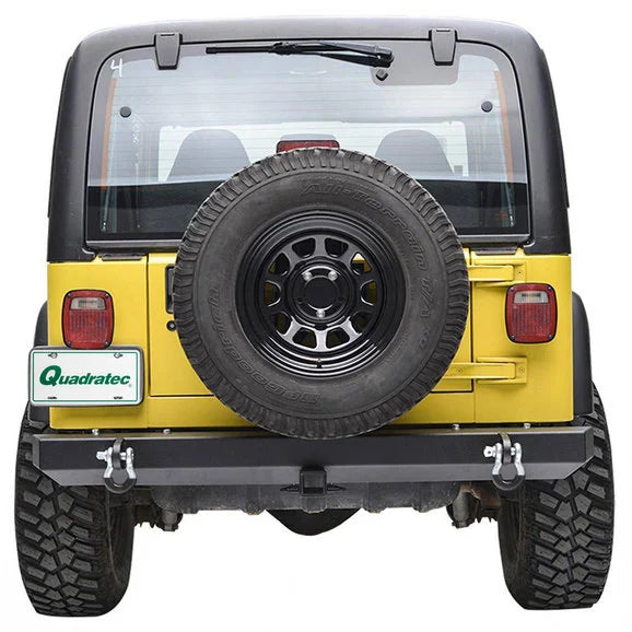 Paramount Automotive 51-0008 Body Width Classic Rear Bumper for 87-06 Jeep Wrangler YJ & TJ