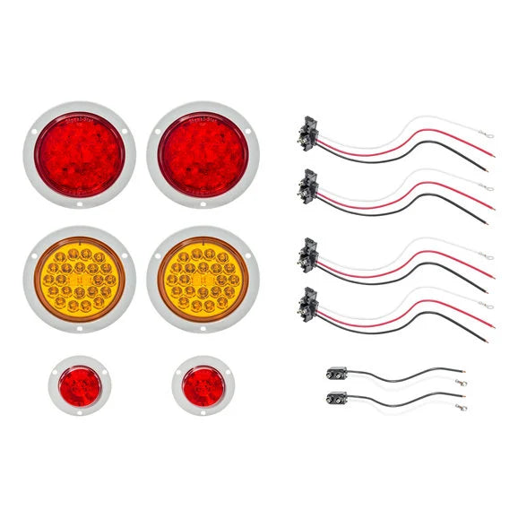 Truck-Lite ILS LED Tail Light Kit for 84-96 Jeep Cherokee XJ with JCR HD Tail Light Housings