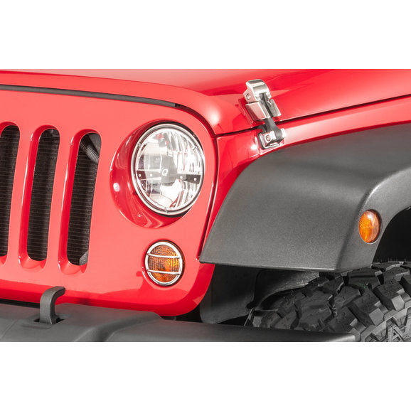 Load image into Gallery viewer, Kentrol Stainless Steel Front Marker Light Covers for 07-18 Jeep Wrangler JK
