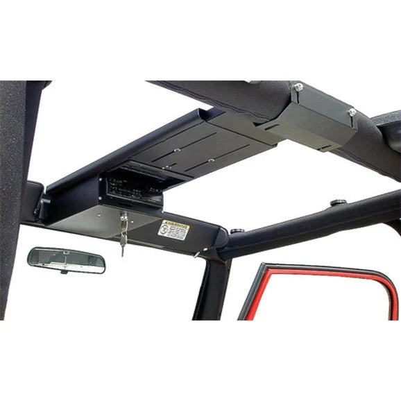 Tuffy 103-01 Overhead Single Compartment Security Console for 76-06 Jeep CJ & Wrangler YJ, TJ, Unlimited