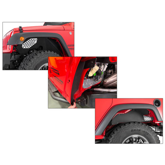 Quadratec Aluminum Inner Fender Liners for 07-18 Jeep Wrangler JK