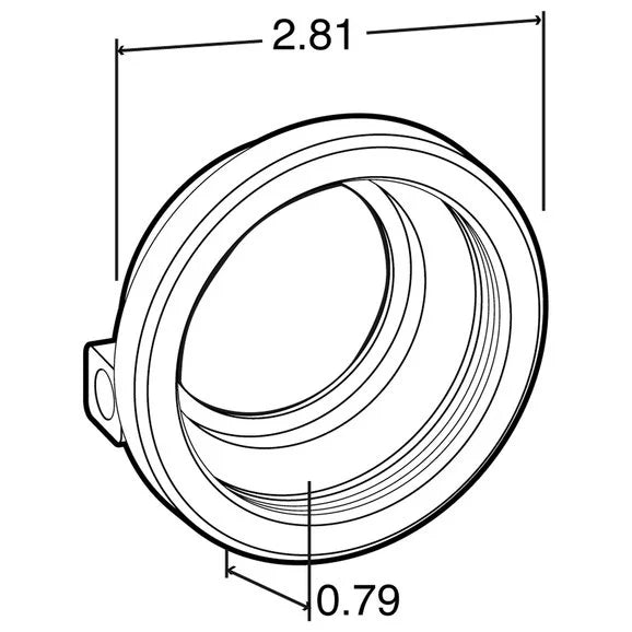 Load image into Gallery viewer, Truck-Lite 30402 Closed Back Black Grommet for 30 Series and 2&quot; Round Lights
