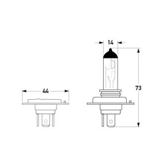 Load image into Gallery viewer, Hella HL78158 H4 Bulb 100/55 Watt
