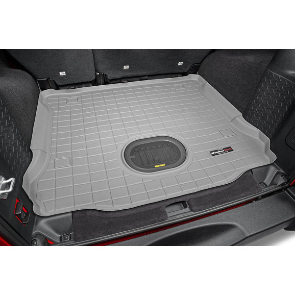 Load image into Gallery viewer, WeatherTech Cargo Liner for 15-18 Jeep Wrangler Unlimited JK 4 Door with All Weather Subwoofer
