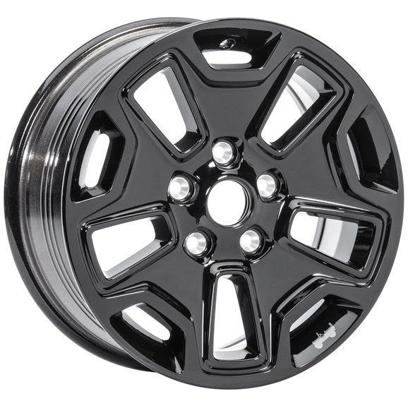 Mopar 5LW63RXFAA Rubicon Wheel in Gloss Black for 07-18 Jeep Wrangler JK and 99-18 Grand Cherokee WJ, WK, & WK2