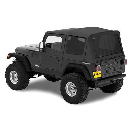 Bestop Replace-a-top Soft Top with Half Door Skins & Tinted Windows for 88-95 Jeep Wrangler YJ