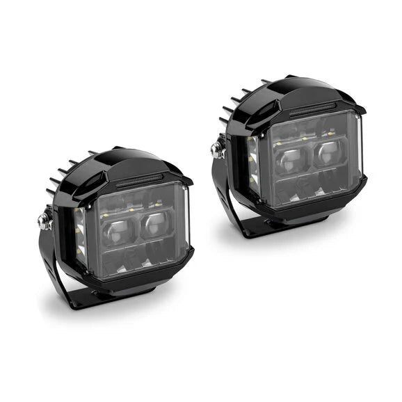 Load image into Gallery viewer, Quadratec STEALTH LED Auxiliary Radius Cube Lights
