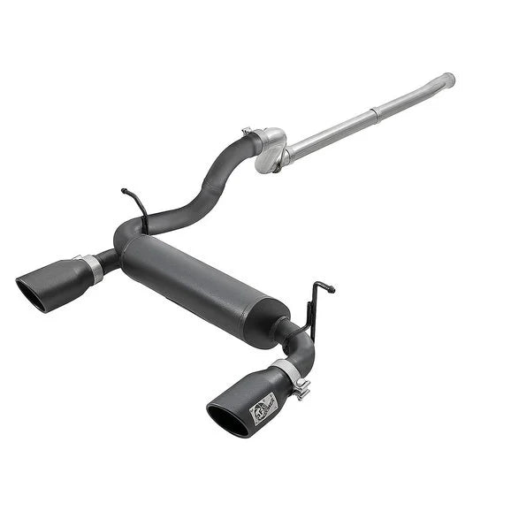 Load image into Gallery viewer, aFe Power Rebel Series 2.5&quot; 409 Stainless Dual Outlet Cat-Back Exhaust System for 18-24 Jeep Wrangler JL with 3.6L
