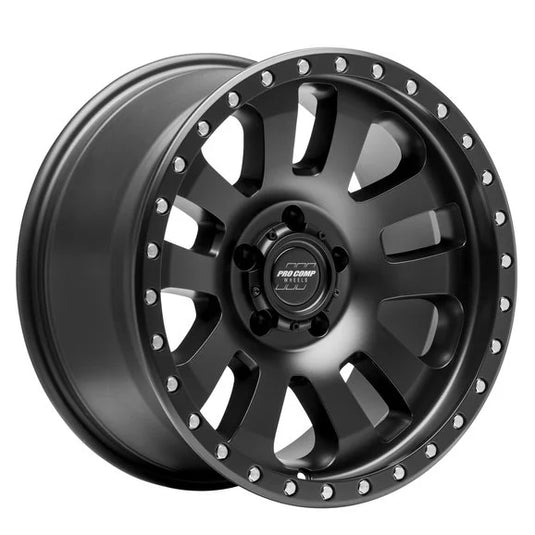 Pro Comp Prodigy Wheel in Satin Black for 07-18 Jeep Wrangler JK and 99-18 Grand Cherokee WJ, WK, & WK2