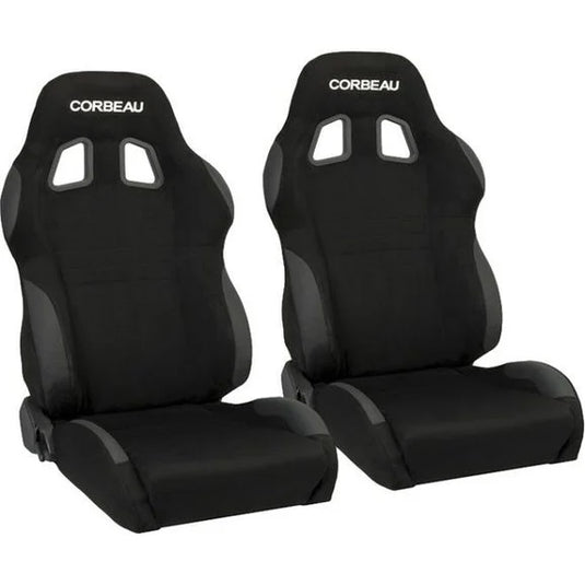 Corbeau A4 Wide Reclining Racing Seat Pair for 76-18 Jeep CJ-7, Wrangler YJ, TJ, JK & Unlimited