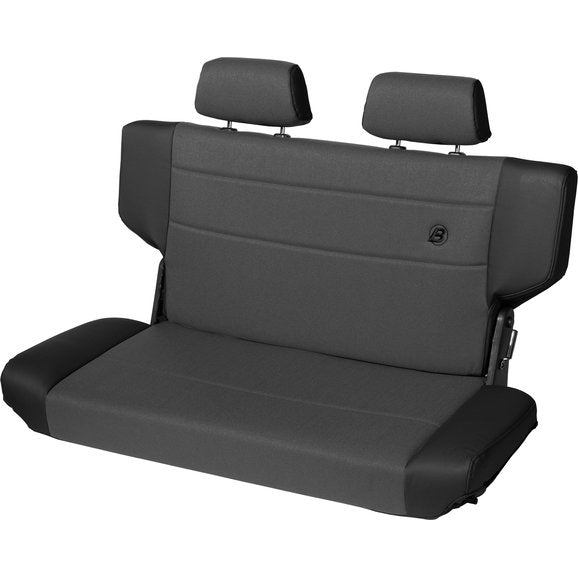 Load image into Gallery viewer, Bestop TrailMax II Fold &amp; Tumble Rear Bench Seat in Fabric for 97-06 Jeep Wrangler TJ
