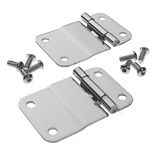 Crown Automotive RT34035 Stainless Steel Tailgate Hinge Set for 76-86 Jeep CJ7 and CJ8