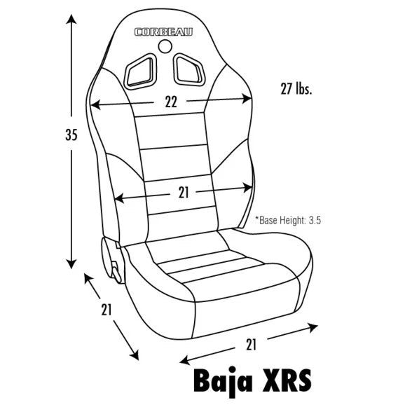 Load image into Gallery viewer, Corbeau Baja XRS Reclining Suspension Seat Pair for 76-18 Jeep Wrangler YJ, TJ, JK, Unlimited, CJ-7 &amp; CJ-8 Scrambler
