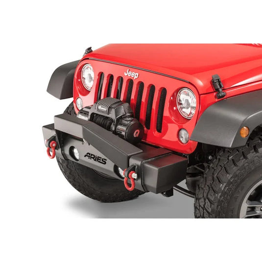 Aries 2156000 TrailCrusher Front Bumper for 07-18 Jeep Wrangler JK