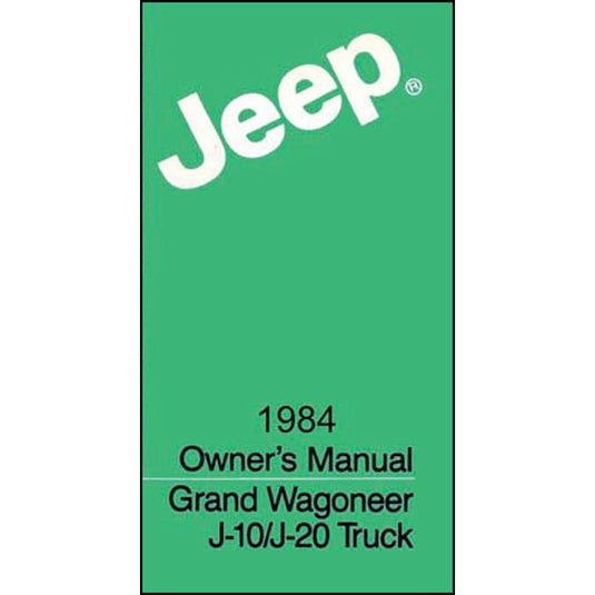 Bishko Automotive Literature Factory Authorized Owners Manuals for 66-91 Wagoneer, Grand Wagoneer & J-Series Trucks