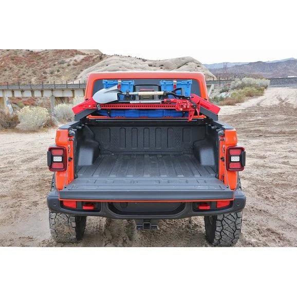 Load image into Gallery viewer, Fabtech FTS24266 Cargo Rack Hi-Lift Jack Mount for 20-24 Jeep Gladiator JT
